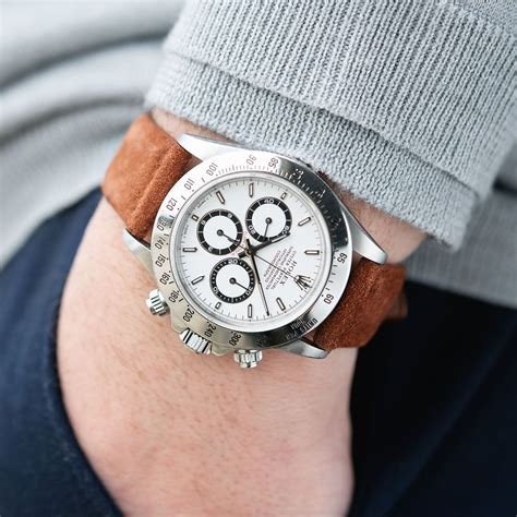 rolex cosmograph daytona leather band